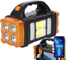 Cargar imagen en el visor de la galería, Foco Led Solar Recargable - Linterna de Camping Multifuncional con 4 Modos de Luz - Loomar