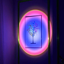 Cargar imagen en el visor de la galería, Lámpara de Proyección LED - Puesta de Sol y Arcoíris con Luz Ambiental Giratoria 180º para Dormitorio y Decoración - Loomar