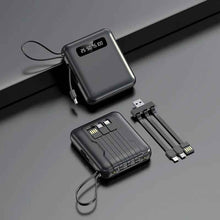 Cargar imagen en el visor de la galería, Power Bank 10000mAh con Cable Integrado para Carga Rápida y Portátil - Loomar
