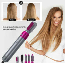 Cargar imagen en el visor de la galería, Revolution Hair 5 en 1 - Secador y Cepillo Multifunción para Peinados Profesionales - Loomar