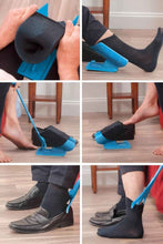 Cargar imagen en el visor de la galería, Asistente para Poner y Quitar Calcetines con Mango Largo y Calzador Incorporado - Tu Mejor Solución para Poner Calcetines - Loomar

