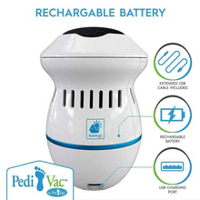 Cargar imagen en el visor de la galería, Lima Eléctrica para Pies Recargable con Aspiradora - Removedor de Callos para una Piel Suave y Exfoliada - Loomar
