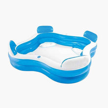 Cargar imagen en el visor de la galería, Piscina Inflable Familiar con Asientos y Posavasos - Ideal para 4 Personas - Loomar
