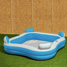 Cargar imagen en el visor de la galería, Piscina Inflable Familiar con Asientos y Posavasos - Ideal para 4 Personas - Loomar
