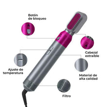 Cargar imagen en el visor de la galería, Revolution Hair 5 en 1 - Secador y Cepillo Multifunción para Peinados Profesionales - Loomar
